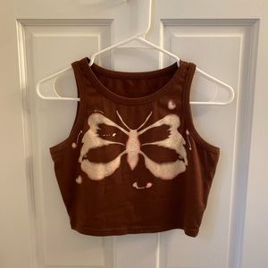 Shein butterfly crop top